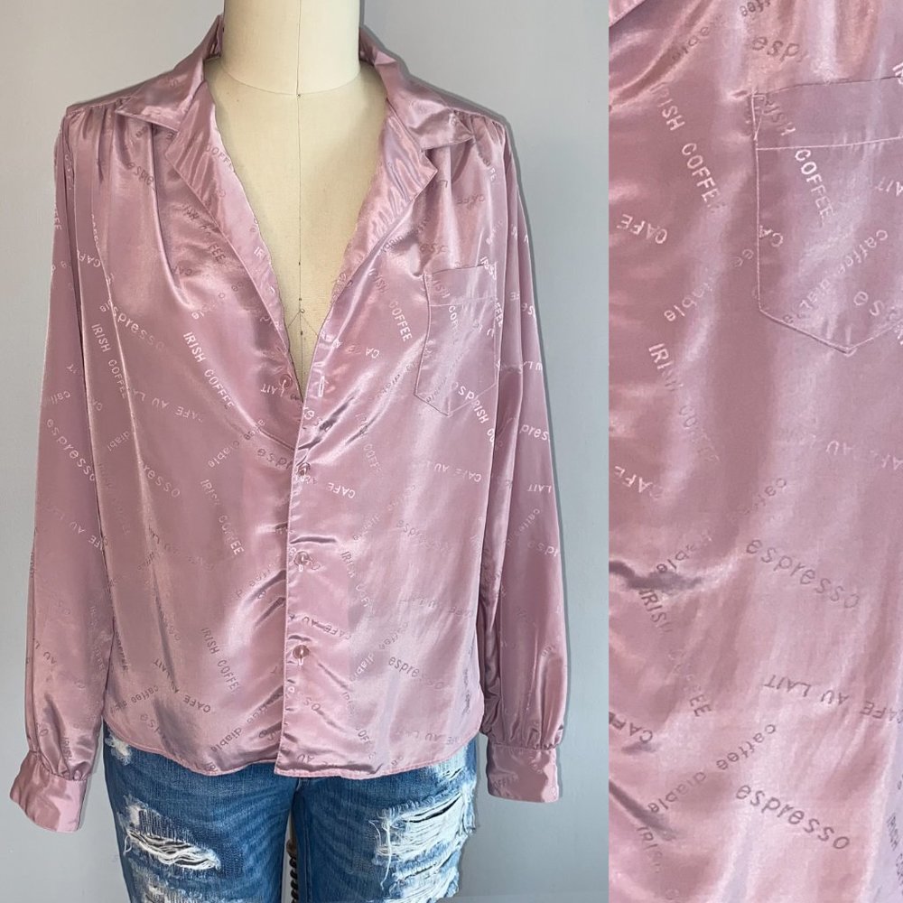 2/$10🌟Vintage 1970's Damask Blouse